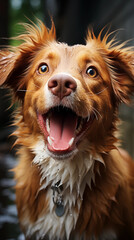 a frisky dog 