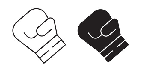 Boxing glove icons vectors graphic designs