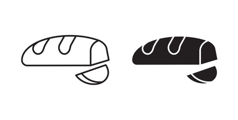 Bread icons vectors graphic designs