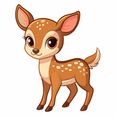 illustration of a cartoon deer