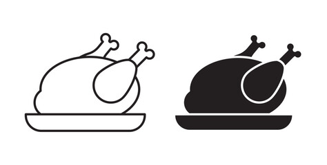 Turkey icons vectors graphic designs