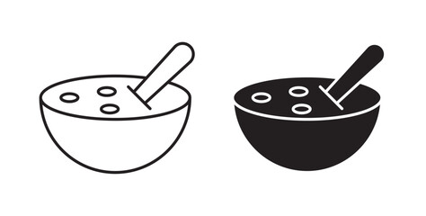 Soup icons vectors graphic designs
