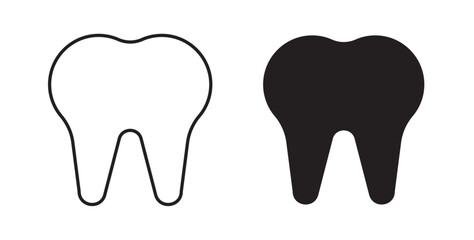 Tooth icons vectors graphic designs