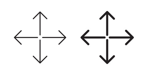 Expand icons vectors graphic designs