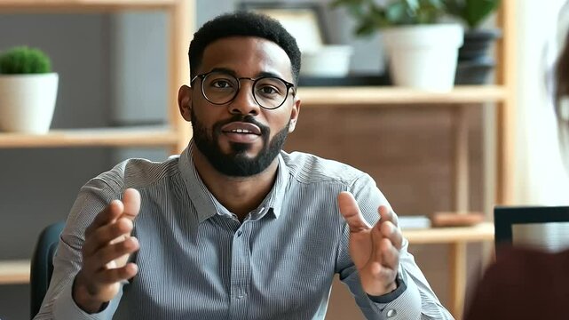 1_Team brainstorming session with leader guiding discussion