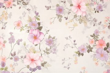 seamless pattern with flowers HD 4K SK wallpapers