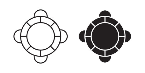 Life buoy icons for apps and website UI designs