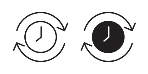 Past time icons vectors graphic designs