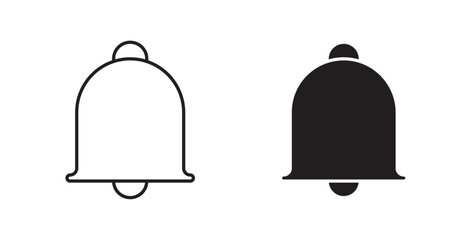 Bell icons vectors graphic designs