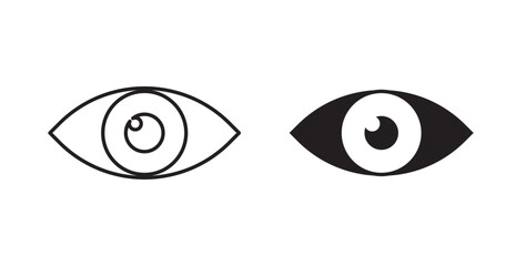 Eye icons vectors graphic designs