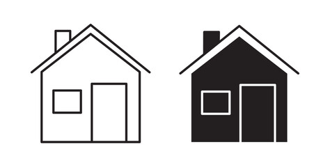 Home icons vectors graphic designs