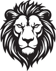 Lion head logo icon, lion face vector Illustration, on a isolated background, EPS, Powerful lion head graphic, strong and fierce