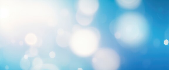 Bokeh Defocused White blue white light abstract background