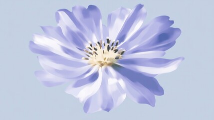 Fototapeta premium Stunning Lavender Flower Painting Close Up - A Delicate Floral Masterpiece