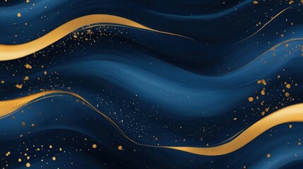 Captivating abstract composition of fluid  satin like waves undulating across a starry night sky  creating a mesmerizing  ethereal and luminous celestial landscape