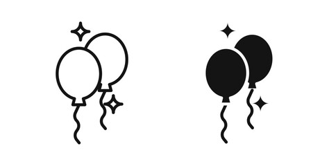 Balloons icons set for website design © Witty