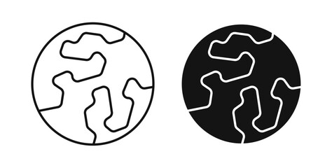 World icons set for website design