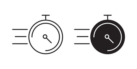 Express icons in black fill and line style