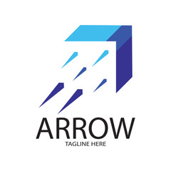 Arrow logo design icon illustration grapich