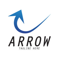 Arrow logo design icon illustration grapich