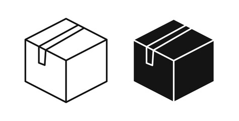 Box icons set for website design