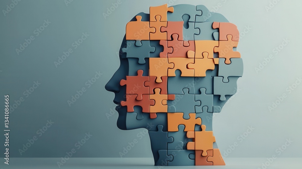 Poster puzzling mind solving complex mental challenges with innovative thinking and strategic problem solvi