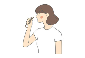 耳掃除, 綿棒, 耳かき, クリーニング, 衛生用品, 健康ケア, 清潔, 日用品, 美容, スキンケア, 生活習慣, 衛生管理, 医療, イヤーケア, 予防, 感染対策, 耳の健康, 耳垢除去, 癒し, リラックス, 便利グッズ, 耳掃除の習慣, 健康意識, 介護用品, 男性, 生活用品, 美容グッズ, 自己ケア, 耳ケア, 健康生活, イラスト, manga, ベクター, 人々, ビジネス, 