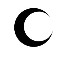 Crescent moon icon