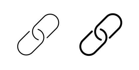 Link icons set for website design