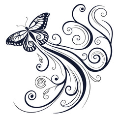  Abstract Monochrome Smoke and Ink Swirl Design