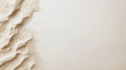 Obraz premium A smooth sandy texture blending seamlessly into a white background 