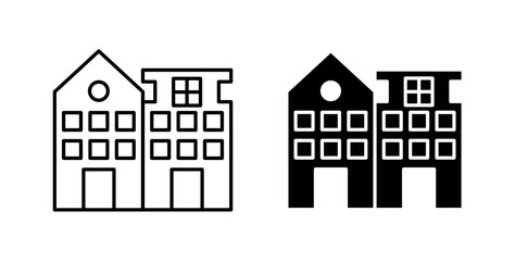 Amsterdam icons set for website design