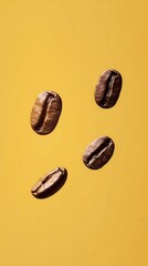 coffee beans on white background