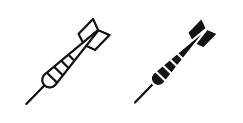 Dart icons vectors graphic designs