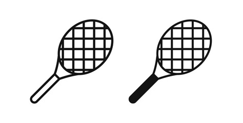 Racquet icons vectors graphic designs