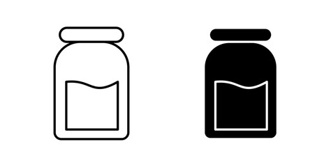 Jam icons set in black colors on white background