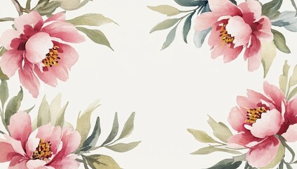 Obraz premium Soft Watercolor Floral Art
