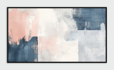 Naklejka premium Elegant abstract design with gray and blue brushstrokes