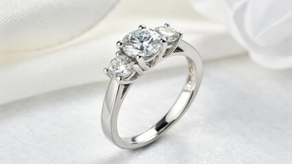 Three-Stone Diamond Ring