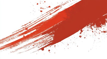 High quality illustration Flat brush stroke with solid, consistent lines, minimal texture, and bold colors in white, simple and impactful