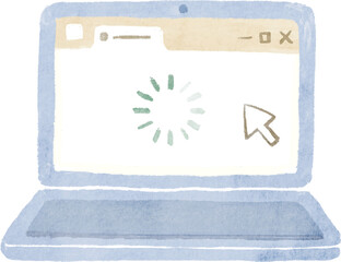 컴퓨터 노트북 인터넷 클릭