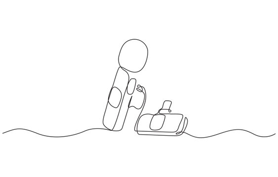 recommend clip art: Microphone continuous one line drawing of outline vector illustration,Continuous one line drawing of microphone. Single line drawing illustration of podcast microphone.