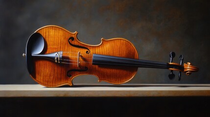 Classic violin wood. Generative AI
