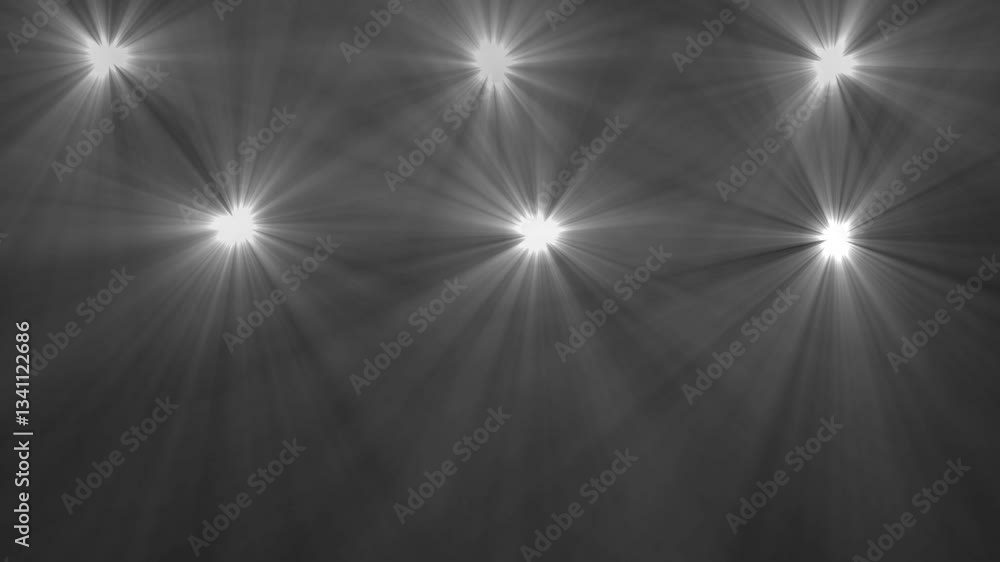 Poster flash light transition animation featuring flashing light particles turquoise background features a 