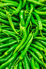 green peppers in bulk on market