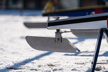 winter sailing - iceboat - sharp runner