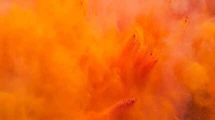 Abstract Orange Color Explosion - Vibrant Hues and Dynamic Patterns
