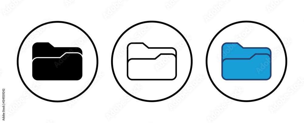 Poster folder icon vector. folder vector icon