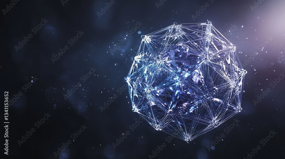 Aufkleber a stock image featuring an abstract motion of digital data flow, set against a futuristic backdrop o