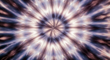 Abstract Tie Dye Spiral Pattern Purple Brown Beige Swirls Fabric Texture Mandala Design Psychedelic